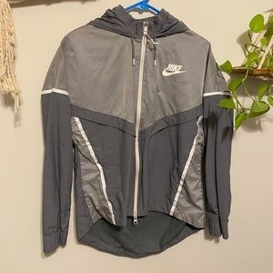 Nike Gray windbreaker/track jacket